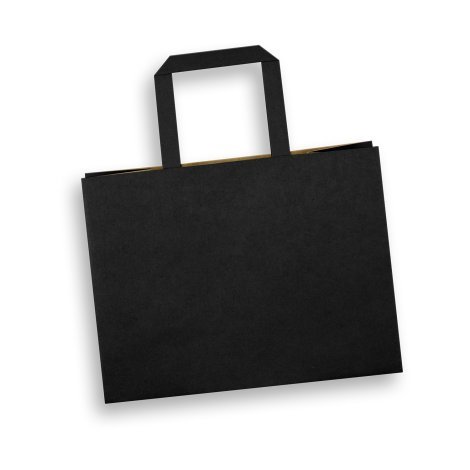125940-4 Medium Flat Handle Paper Bag Landscape