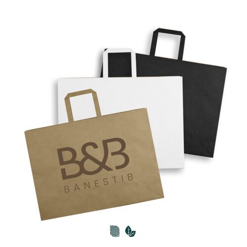 125942-99 Extra Large Flat Handle Paper Bag Landscape
