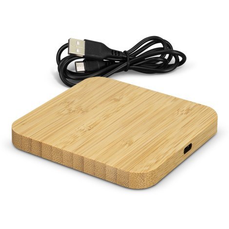 126409-2 NATURA Bamboo Wireless Fast Charging Hub
