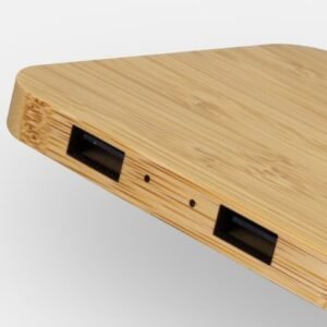 126409-4 NATURA Bamboo Wireless Fast Charging Hub
