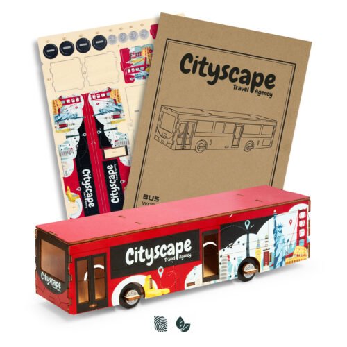 126726-99 BRANDCRAFT Bus Wooden Model