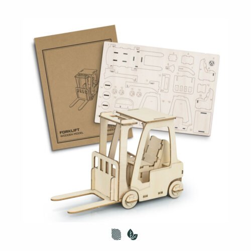 126727_1 BRANDCRAFT Forklift Wooden Model