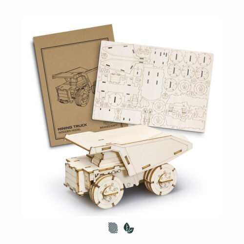 126728_1 BRANDCRAFT Mining Truck Wooden Model