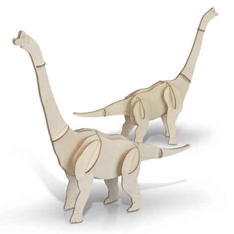 126733-2 BRANDCRAFT Brachiosaurus Wooden Model