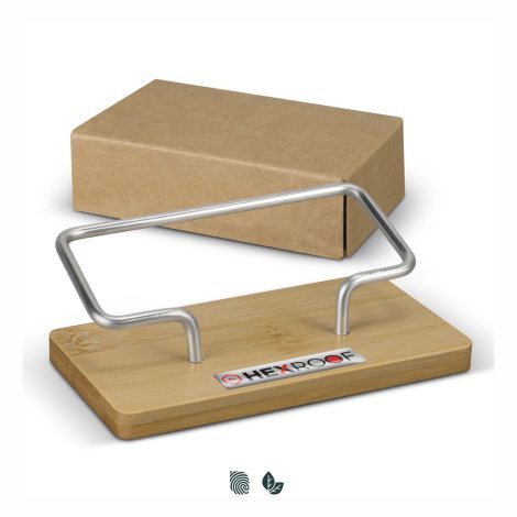 126738-0 Bamboo Business Card Stand