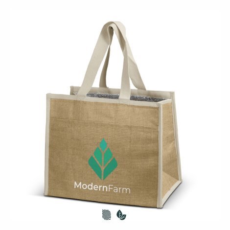 126875-0 Lumi Jute Cooler Bag