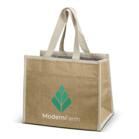 126875-1 Lumi Jute Cooler Bag