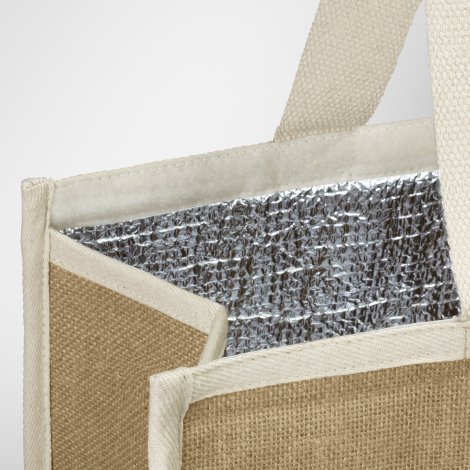 126875-7 Lumi Jute Cooler Bag