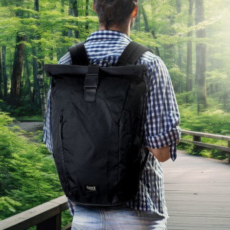 126949-10 SPICE Waste2Gear Roll Up Computer Backpack