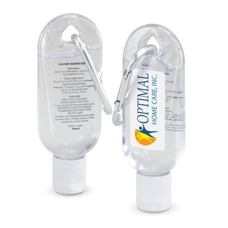 127210-0 Carabiner Hand Sanitiser 30ml