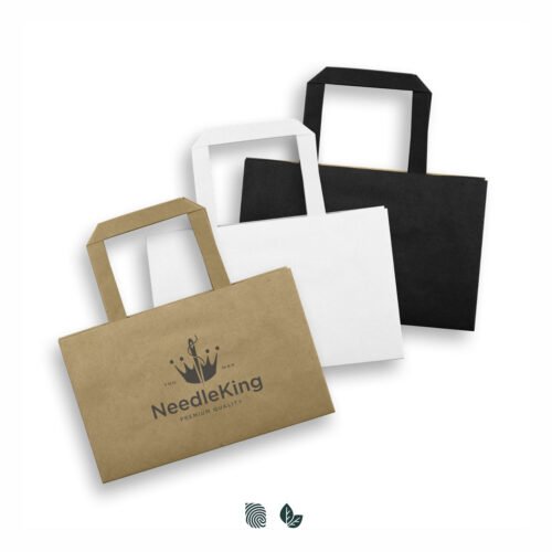 127365_1 Small Flat Handle Paper Bag Landscape