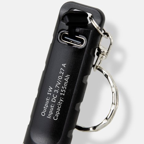 127368-3 Rechargeable Torch Key Ring
