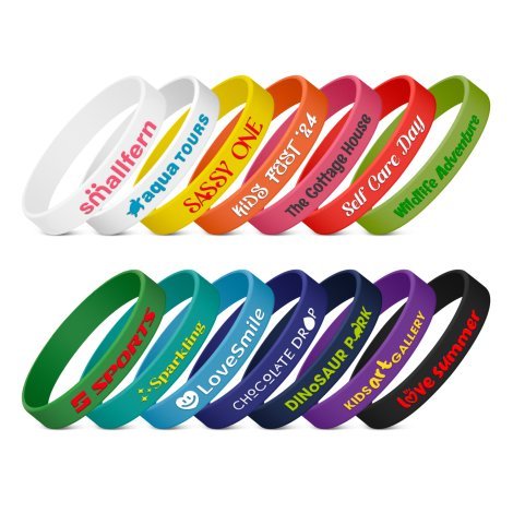 127588-0 Kids Silicone Wrist Band - Embossed