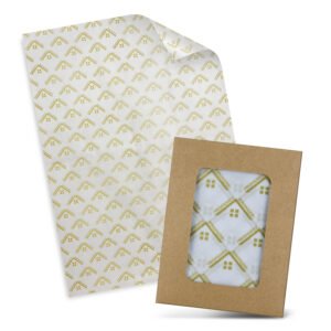 127812_1 Custom Tissue Paper with Envelope - White