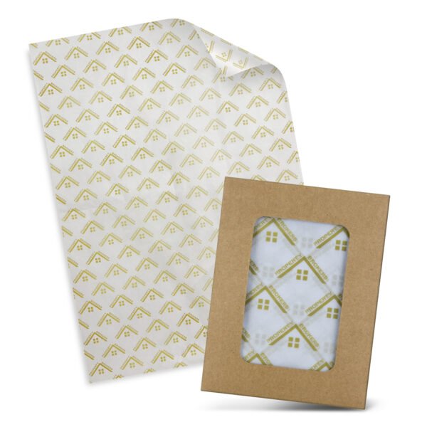 127812_1 Custom Tissue Paper with Envelope - White