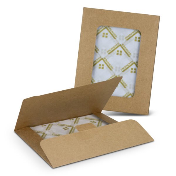 127812_3 Custom Tissue Paper with Envelope - White