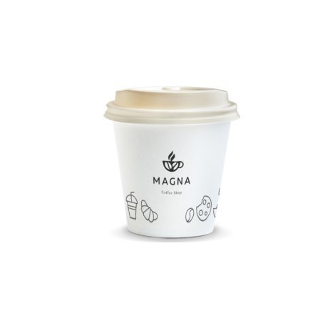 129536-1 Compostable Paper Coffee Cup - 180ml