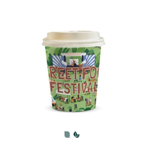 129537_1 Compostable Paper Coffee Cup - 230ml