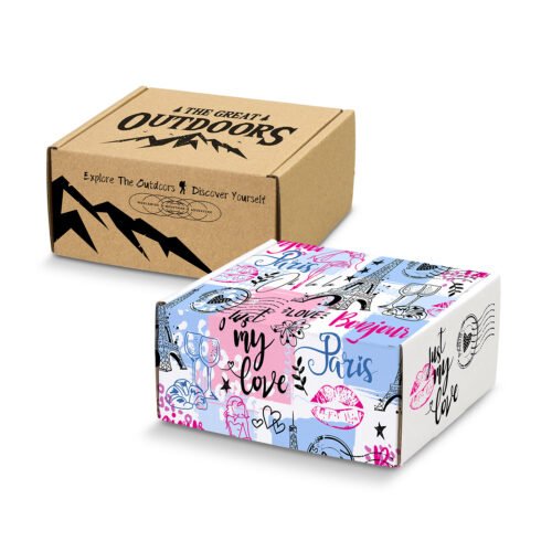 129550_1 Die Cut Box with Locking Lid - 130x130x65mm