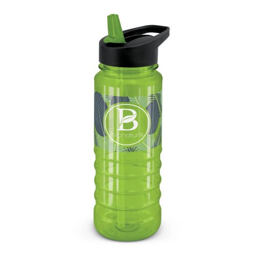 118811_1 Triton Bottle Black Lid - Rotary Screen Print