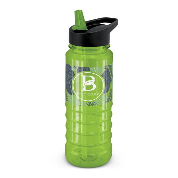 118811_1 Triton Bottle Black Lid - Rotary Screen Print